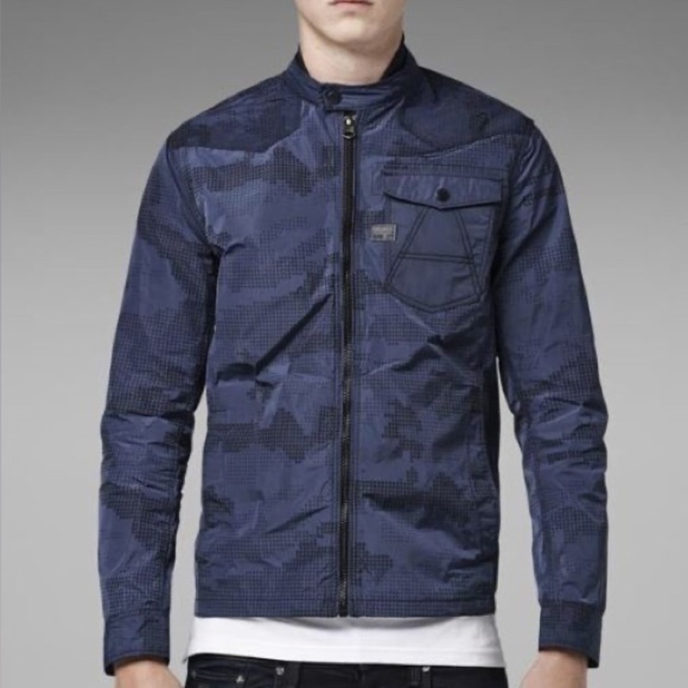 G-Star Navy Blue Lightweight Shirt Jacket